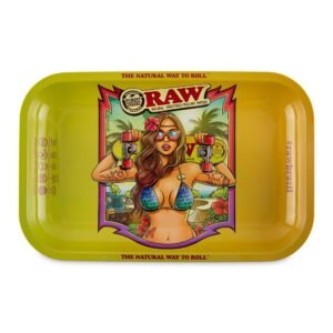 RAW BRAZIL METAL ROLLING TRAY - SMALL