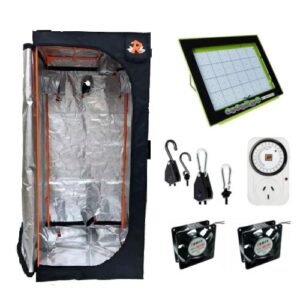 Carpa 80X80 + Cogordo P1000 + Timer + Poleas + 2 Coolers (18%OFF transf. o efect)