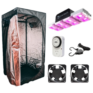 Carpa 80X80 + Growtech 400W + Timer + Poleas + 2 Coolers (OFF transf. o efect)