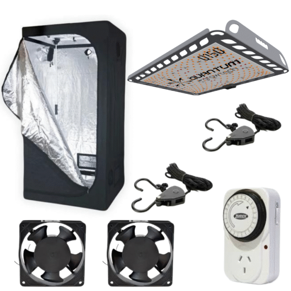 Carpa 80X80 + Q150 + Timer + Poleas + 2 Coolers (Precio en 6 cuotas sin interes . Descuentos por tranf o efectivo)