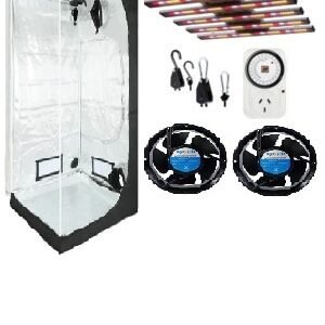 KIT INDOOR Carpa 100X100 + Sunflash 225W + Timer + Poleas + 2 Coolers de 6' (12%OFF transf. o efect)