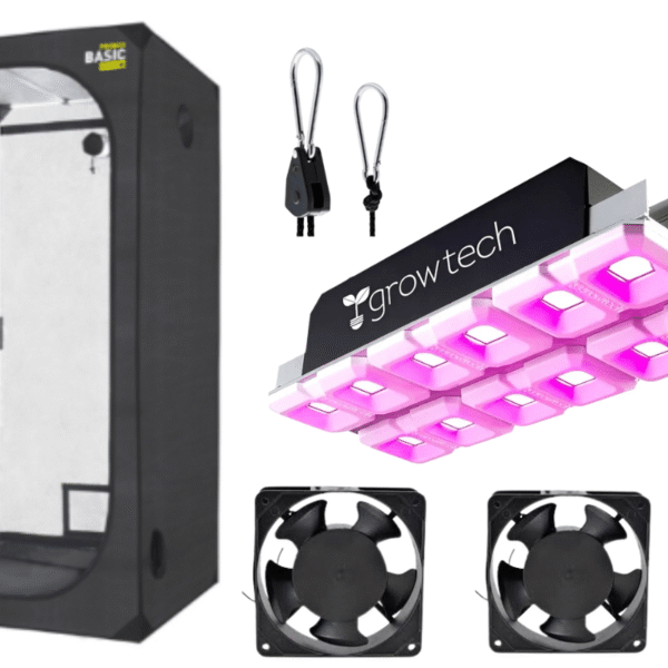 kit indoor carpa garden highpro100x100x200, 600w full spectrum, coolers de 6 , timer mecanico