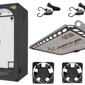 kit indoo 60x60 con q150, poleas, coolers de 4, timer mecanico