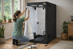 Armar carpa de cultivo indoor