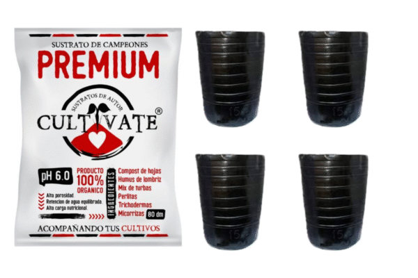 cultivate de 80l + 4 macetas sopladas de 15l