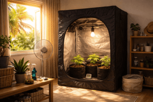 Cultivo indoor en verano