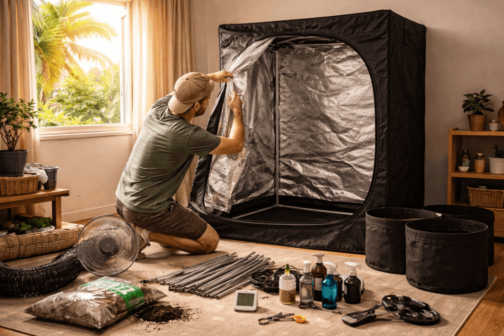 Planificación de cultivo indoor de verano